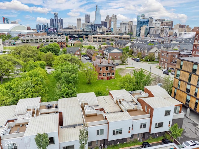 2638 John R St, Detroit, MI 48201 - drone / aerial view of skyline
