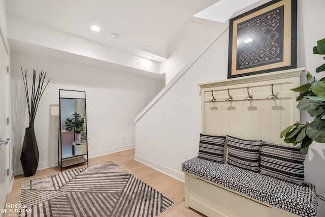 2638 John R St, Detroit, MI 48201 - mudroom featuring light wood finished floors, baseboards, and recessed lighting
