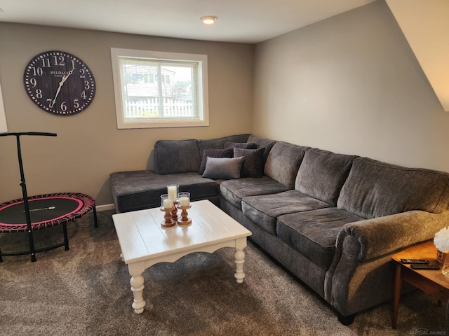 24725 Orchid St, Harrison Twp, MI 48045 - living room featuring carpet