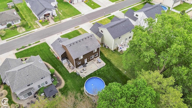 229 Mussey St, Romeo, MI 48065 - aerial view of residential area featuring a pool