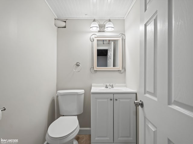 3422 S Annabelle St, Detroit, MI 48217 - half bathroom with vanity and toilet