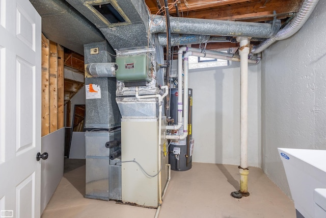 33519 Groth Ave, Sterling Heights, MI 48312 - utility room with gas water heater and heating unit