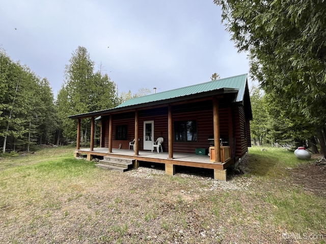 14520 7th Rd, Garden, MI 49835 - back of house with metal roof