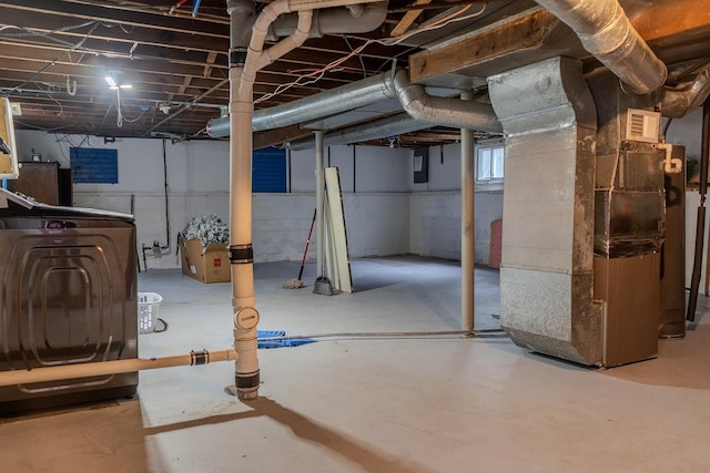2129 N Clinton St, Saginaw, MI 48602 - basement with heating unit