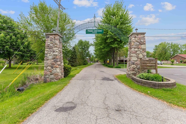48816 Point Lakeview Dr, Chesterfield Twp, MI 48047 - view of asphalt street
