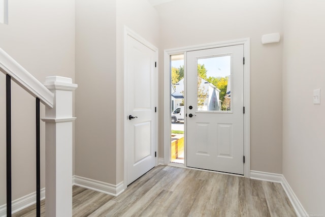 27633 Maryjane Ln E, Chesterfield Twp, MI 48047 - foyer entrance featuring light wood-style floors and baseboards
