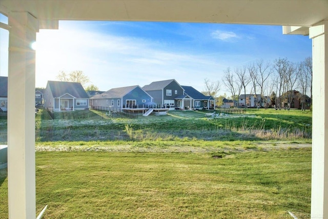 27645 Maryjane Ln E, Chesterfield Twp, MI 48047 - view of green lawn with a residential view