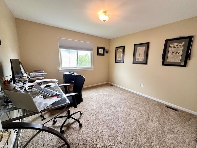 39148 Canterbury Dr, Harrison Twp, MI 48045 - home office featuring carpet flooring and baseboards