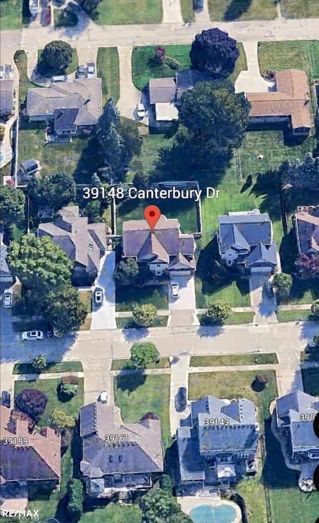 39148 Canterbury Dr, Harrison Twp, MI 48045 - map of property location