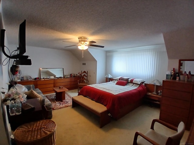 22460 La Von St, Saint Clair Shores, MI 48081 - carpeted bedroom featuring a ceiling fan and a textured ceiling