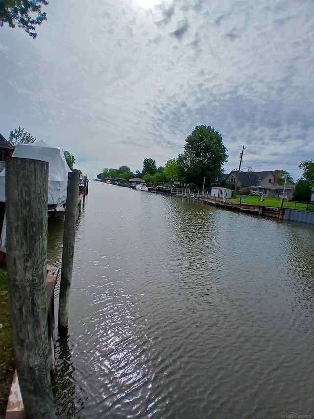 22460 La Von St, Saint Clair Shores, MI 48081 - water view featuring a boat dock