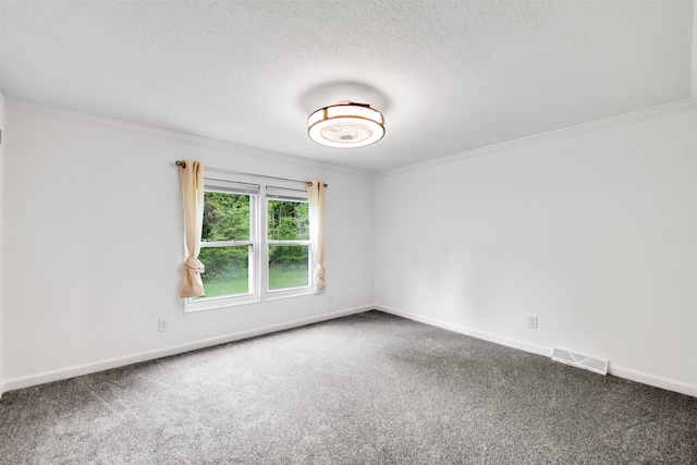 1371 Sturdevant St, Kimball, MI 48074 - unfurnished room featuring carpet floors, baseboards, ornamental molding, and a textured ceiling