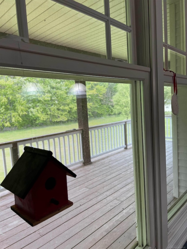 815 Cove Rd, Wales, MI 48027 - view of wooden deck