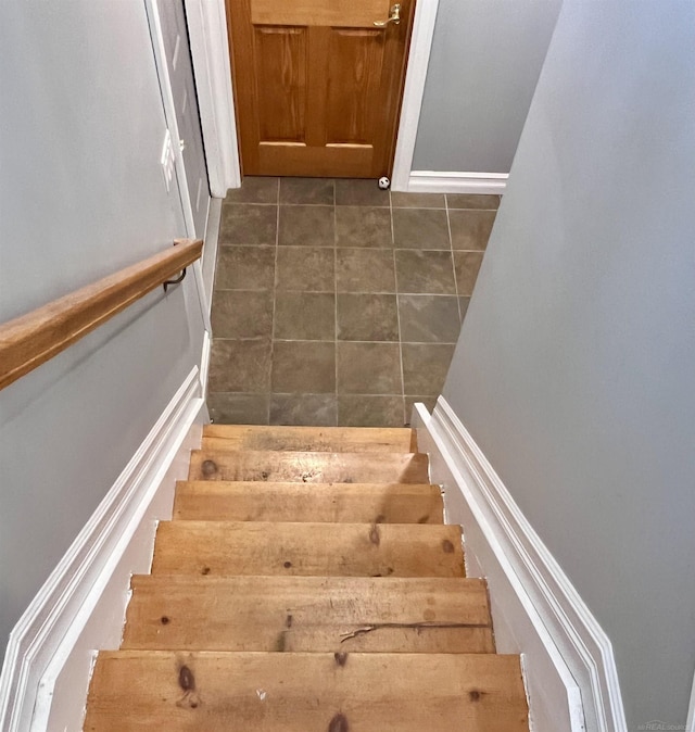 815 Cove Rd, Wales, MI 48027 - stairway with tile patterned flooring