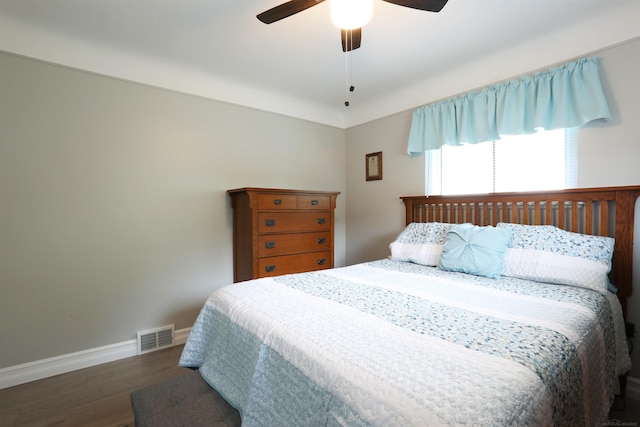 23300 Allor St, Saint Clair Shores, MI 48082 - bedroom featuring wood finished floors, baseboards, and a ceiling fan
