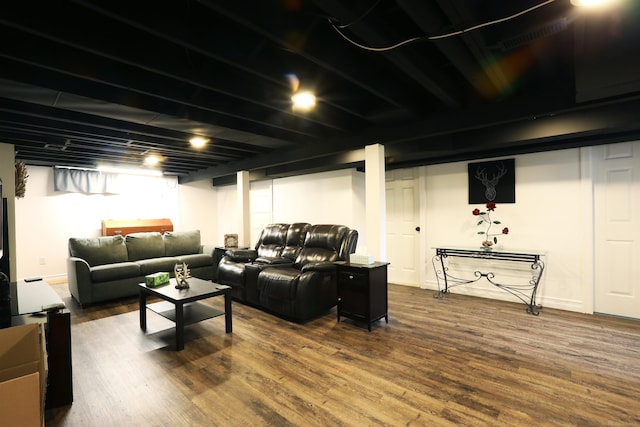 23300 Allor St, Saint Clair Shores, MI 48082 - living area with wood finished floors