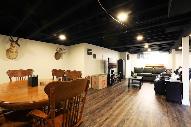 23300 Allor St, Saint Clair Shores, MI 48082 - dining space with dark wood finished floors