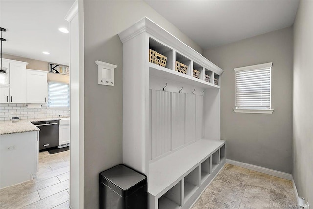 29696 Kevin Rd, New Baltimore, MI 48051 - mudroom featuring baseboards