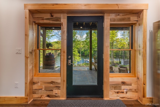 509 Red Rd, Michigamme, MI 49861 - entryway featuring wood finished floors
