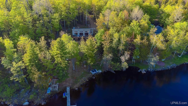 509 Red Rd, Michigamme, MI 49861 - bird's eye view of a nearby body of water and a heavily wooded area