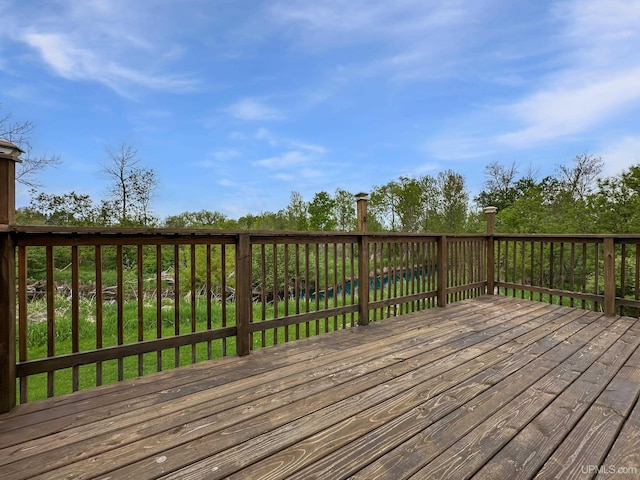 W5624 County Road 388th Rd, Hermansville, MI 49847 - view of wooden terrace