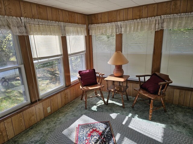 5316 Birchwood Ave, Gladwin, MI 48624 - sunroom / solarium with wood walls, carpet, and plenty of natural light