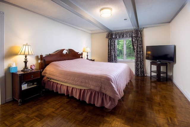 37207 27 Mile Rd, Roads, Lenox, MI 48048 - bedroom with beamed ceiling and baseboards