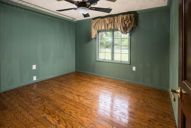 37207 27 Mile Rd, Roads, Lenox, MI 48048 - spare room featuring wood finished floors, ceiling fan, and baseboards