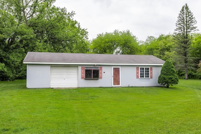 37207 27 Mile Rd, Roads, Lenox, MI 48048 - ranch-style house featuring a front lawn and an attached garage