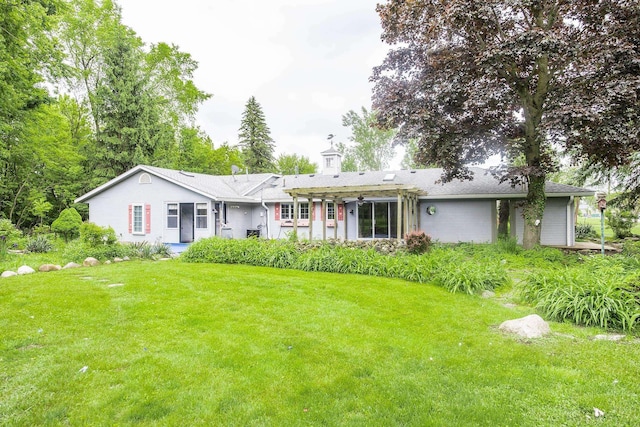 37207 27 Mile Rd, Roads, Lenox, MI 48048 - view of front of house with a front lawn and a chimney