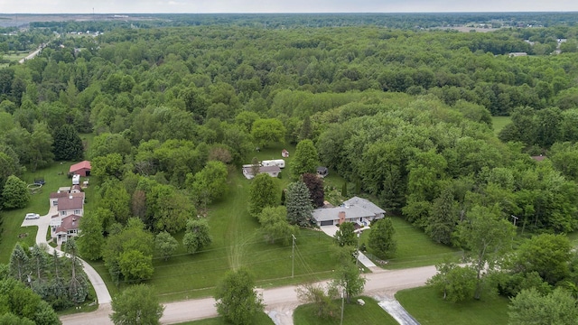 37207 27 Mile Rd, Roads, Lenox, MI 48048 - aerial overview of property's location featuring a forest