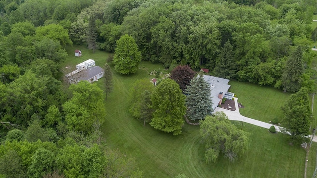 37207 27 Mile Rd, Roads, Lenox, MI 48048 - aerial view of property and surrounding area with a forest