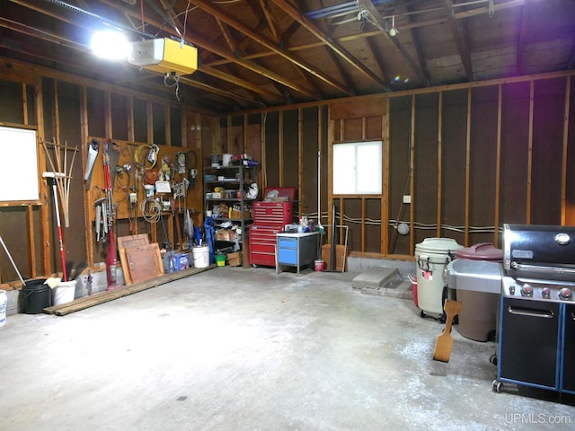 26514 Hendrickson Rd, Calumet, MI 49913 - garage with a garage door opener