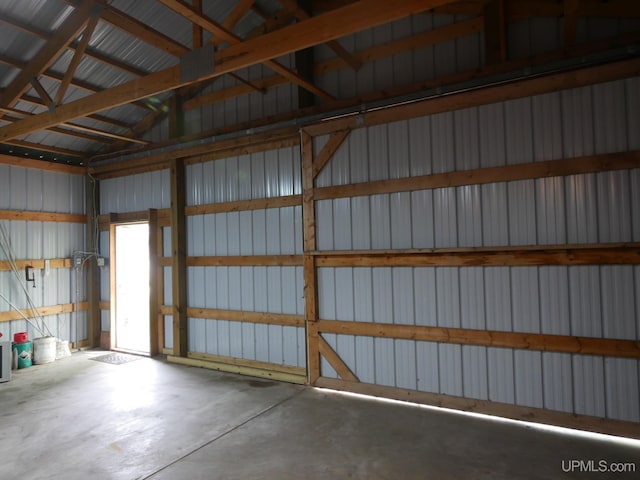 26514 Hendrickson Rd, Calumet, MI 49913 - garage featuring metal wall