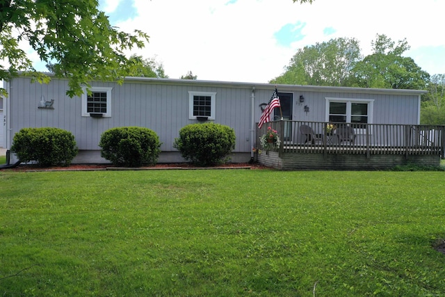 237 S Allen Rd, Saint Clair, MI 48079 - view of front of house featuring a front yard and a wooden deck