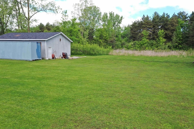237 S Allen Rd, Saint Clair, MI 48079 - view of grassy yard with a pole building and an outbuilding