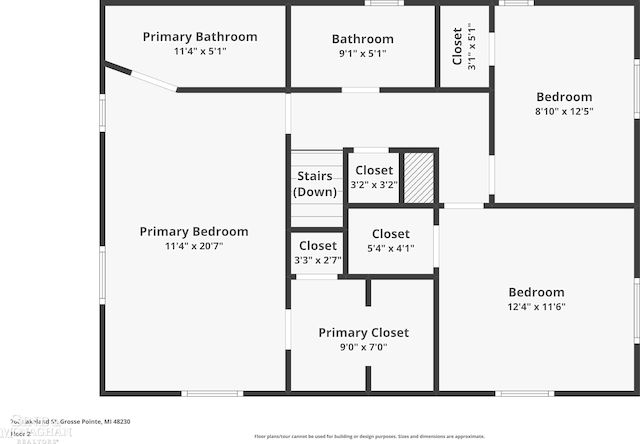 766 Lakeland St, Grosse Pointe, MI 48230 - room layout