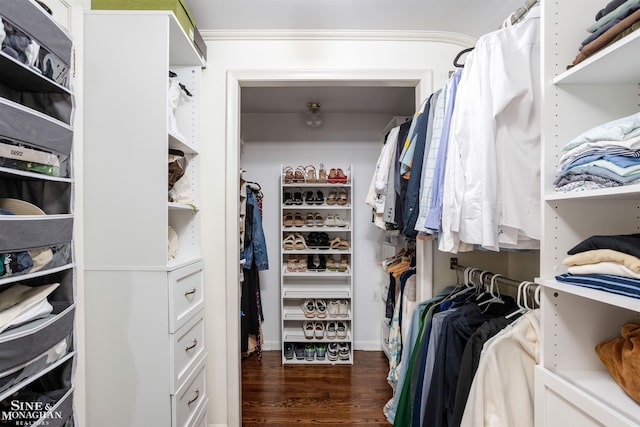 766 Lakeland St, Grosse Pointe, MI 48230 - walk in closet with wood finished floors
