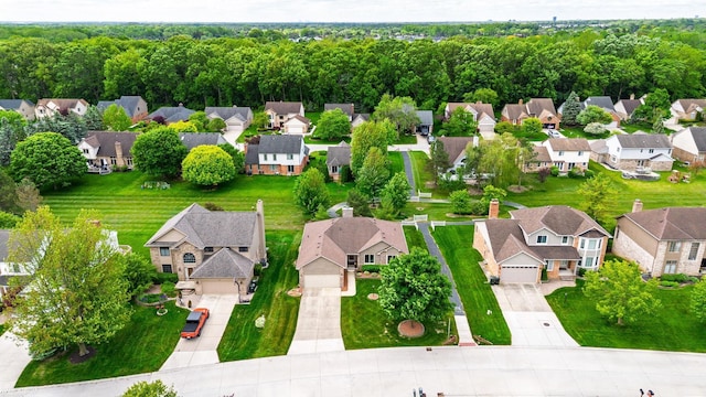 518 Lexington Dr, Rochester Hills, MI 48307 - aerial perspective of suburban area