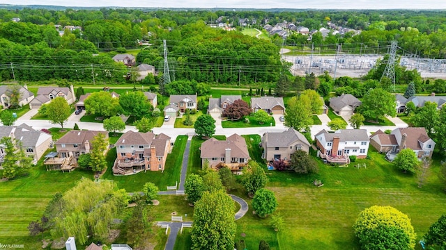 518 Lexington Dr, Rochester Hills, MI 48307 - aerial perspective of suburban area