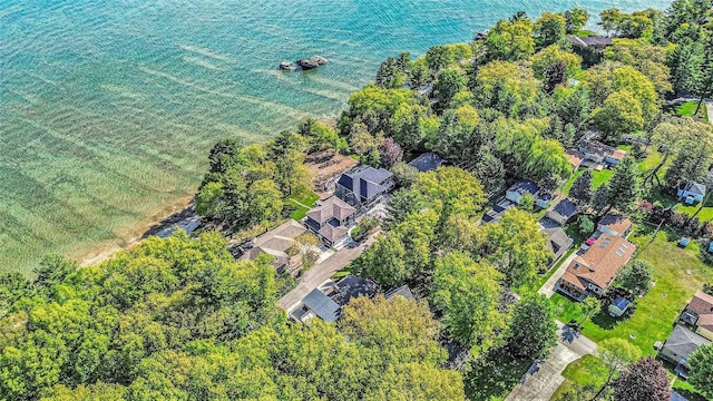 8735 Blackberry Ln, Port Austin, MI 48467 - aerial view of a nearby body of water