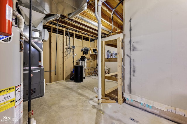 26898 Alderman Ct, Harrison Twp, MI 48045 - unfinished basement with a water softener system