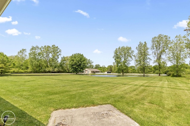 7360 Frith Rd, Saint Clair, MI 48079 - view of green lawn with a water view