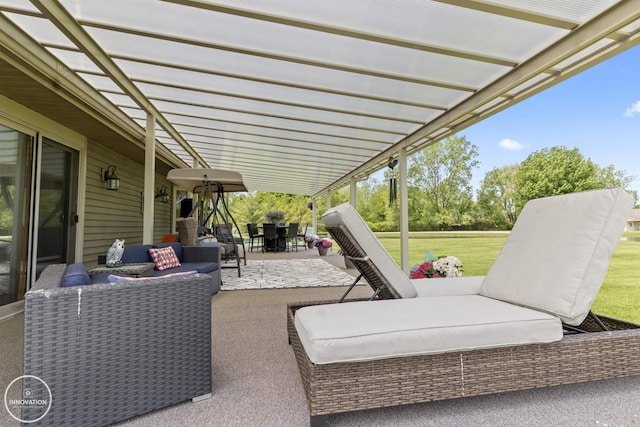 7360 Frith Rd, Saint Clair, MI 48079 - view of patio / terrace with a pergola, an outdoor hangout area, and outdoor dining area