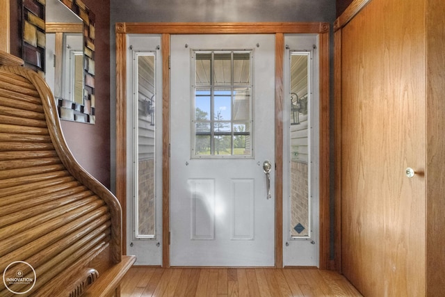 7360 Frith Rd, Saint Clair, MI 48079 - foyer with wood-type flooring and stairway