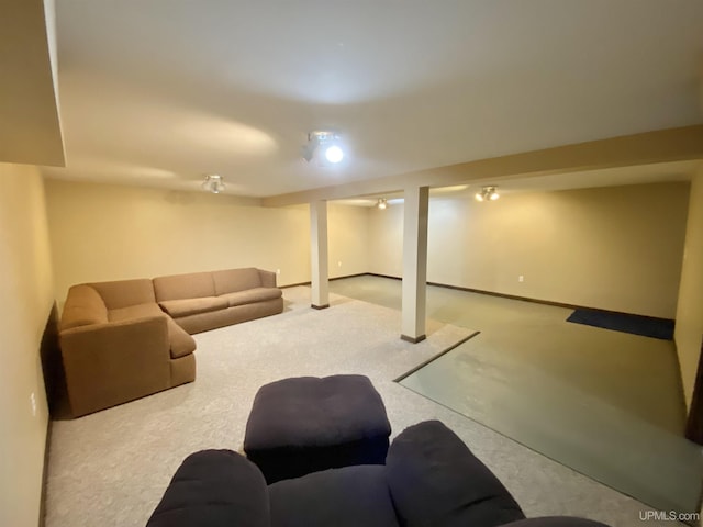 47275 Green Acres Rd, Houghton, MI 49931 - finished basement featuring carpet flooring