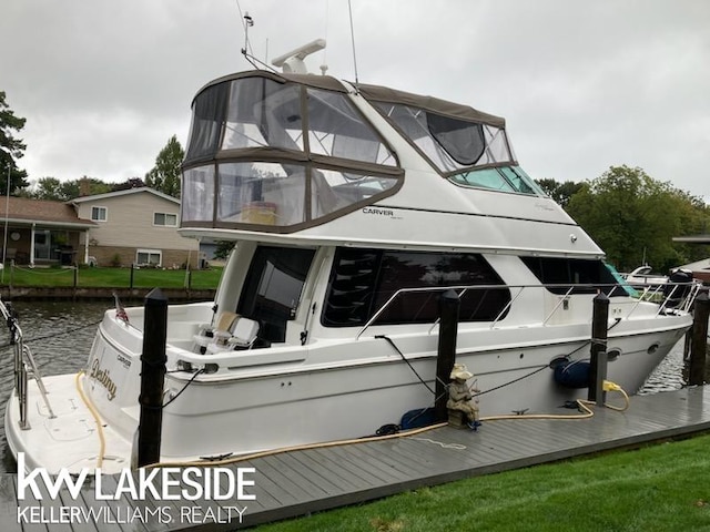 38044 Seaway Ct, Harrison Twp, MI 48045 - dock area featuring a water view