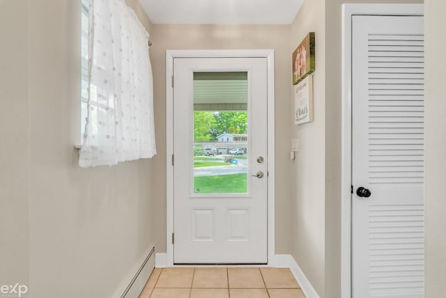 3365 Hickory Ln, Port Huron, MI 48060 - entryway featuring light tile patterned floors and baseboards