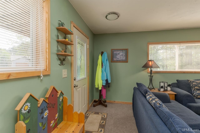 4427 Tip Up Trl, Eagle River, WI 54521 - carpeted living area featuring baseboards