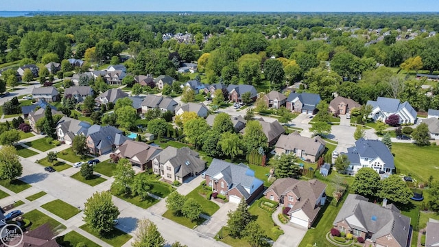 28815 Coleridge St, Harrison Twp, MI 48045 - aerial perspective of suburban area